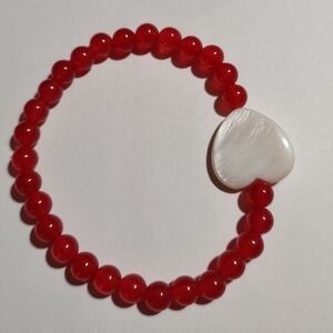 Beautiful Jade & Shell Bracelet